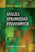 Finanse, księgowość, bankowość - Polskie Wydawnictwo Ekonomiczne Analiza spawozdań finansowych - Edward Nowak - miniaturka - grafika 1
