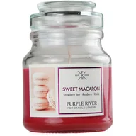 Świece - Sojowa świeca zapachowa w szkle Purple River 113 g Makaroniki Sweet Macaron - miniaturka - grafika 1