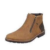 Kozaki damskie - Rieker Męskie krótkie kozaki 15353, brązowy, 42 EU - miniaturka - grafika 1