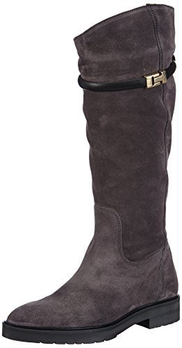 Tommy Hilfiger AMELIA 1B damskie kozaki z długimi cholewkami, szary - Grau Asphalt 024-39 EU