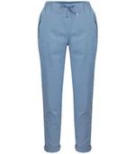 Spodnie damskie - Wygodne elastyczne spodnie na gumkę plus size LILIANA-46 - miniaturka - grafika 1