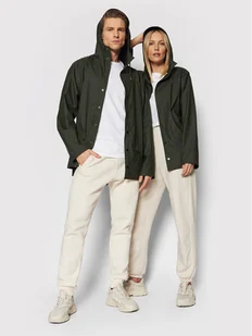 Rains Kurtka przeciwdeszczowa Unisex 12010 Zielony Regular Fit - Kurtki damskie - miniaturka - grafika 1