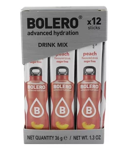 BOLERO Bolero Napój koncentrat 1 kcal Brzoskwinia 6g x 12 saszetek - Śmietanki i dodatki do kawy - miniaturka - grafika 1