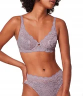 Biustonosze - Triumph biustonosz miękki koronkowy fioletowy Amourette 300 W rozmiar 75G - miniaturka - grafika 1