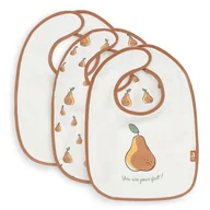 Śliniaki i fartuszki - Jollein - 3 Śliniaczki Wodoodporne Pear - miniaturka - grafika 1