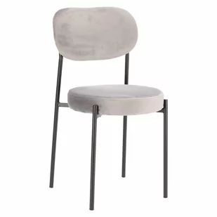D2.Design Krzesło Camile Velvet szare 205045 - Krzesła - miniaturka - grafika 1