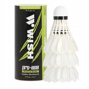 WISH Piórkowe lotki do badmintona na boisko 3 szt - Badminton - miniaturka - grafika 1