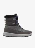Buty zimowe męskie - Buty zimowe damskie Columbia Slopeside Peak Luxe - shark/clematis blue - miniaturka - grafika 1