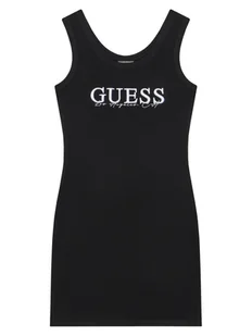 Guess Sukienka codzienna J5GK39 K8RT2 Czarny Regular Fit - Sukienki i spódniczki dla dziewczynek - miniaturka - grafika 1