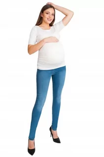 Spodnie ciążowe - Ciążowe Spodnie Jeans Rurki Slim Roz. Xxl - grafika 1