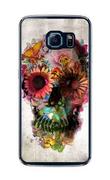 Etui i futerały do telefonów - Fancy Samsung Galaxy S6 Edge Czaszka Kwiaty - miniaturka - grafika 1