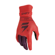 Rękawice motocyklowe - Rękawice Cross Dziecięce Shift Black Label Qwik Fluorescencyjny czerwonyL - miniaturka - grafika 1