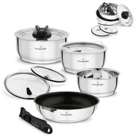 Zestawy garnków i patelni - Zestaw garnków i patelni stalowych z odpinaną rączką - miniaturka - grafika 1