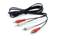 Kable komputerowe i do monitorów - Equip 147094 kabel audio 2,5 m 2 x RCA Czarny - miniaturka - grafika 1
