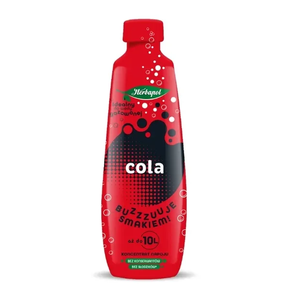 Herbapol Koncentrat Syrop do wody Cola 405ml do saturatora Soda Stream