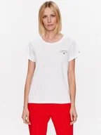 Koszulki i topy damskie - Tommy Hilfiger T-Shirt UW0UW04525 Biały Relaxed Fit - miniaturka - grafika 1