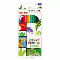 Przybory szkolne - Starpak Kredki ołówkowe 12 kolorów Safari - miniaturka - grafika 1