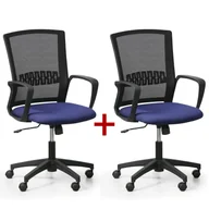 Fotele i krzesła biurowe - B2B Partner Krzesło biurowe Roy 1+1 Gratis, niebieski 415055 - miniaturka - grafika 1