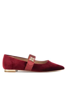 Nine West Baleriny 8168-1 Bordowy - Baleriny - miniaturka - grafika 1