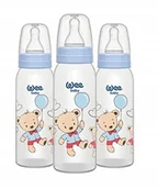 Butelki dla niemowląt - WEE BABY 3x250ML BUTELKA DLA NIEMOWLĄT SILIKON - miniaturka - grafika 1