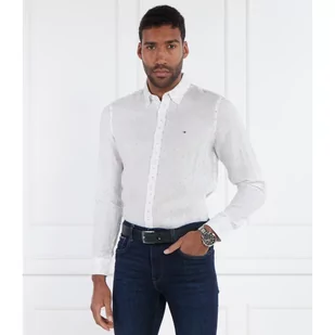 Tommy Hilfiger Lniana koszula FIL COUPE SF | Slim Fit - Koszule męskie - miniaturka - grafika 1