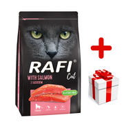 Sucha karma dla kotów - DOLINA NOTECI Rafi Cat karma sucha dla kotów sterylizowanych z łososiem 7kg + niespodzianka dla kota GRATIS! - miniaturka - grafika 1