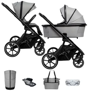 Muuvo, Slick 2.0, wózek wielofunkcyjny, 2w1, Light Grey - Wózki dziecięce - miniaturka - grafika 1