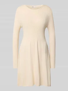 Sukienka lekko rozkloszowana z dzianiny z mieszanki wiskozy model ‘ALMA’ - Sukienki - miniaturka - grafika 1