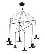 Lampy sufitowe - Light Prestige HAT wisząca czarna LP-1661/8P BK [11500557] - miniaturka - grafika 1