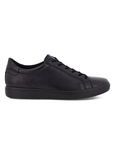 Ecco Skórzane sneakersy w kolorze czarnym - Trampki damskie - miniaturka - grafika 1