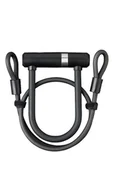 Akcesoria rowerowe - AXA Newton Ul Mini 150/14 With 100/8 Double Loop Cable Key Black - miniaturka - grafika 1