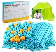 Klocki - PAŁECZKI KONSTRUKCYJNE DO BUDOWY DOMKU 132EL. DŁUGIE SŁOMKI - miniaturka - grafika 1