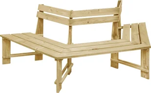 Elior Drewniana ławka pod pień drzewa - Tiffany - Ławki ogrodowe - miniaturka - grafika 1