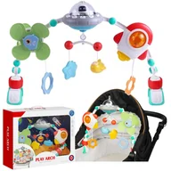 Zawieszki dla dzieci i niemowląt - Pałąk Zawieszka Grająca z Zabawkami Karuzela do Łóżeczka Fotelika Nosidełka - miniaturka - grafika 1