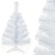 Choinki - CHOINKA SZTUCZNA mała biała gęsta OŚNIEŻONA SOSNA 70 cm + STABILNY STOJAK - miniaturka - grafika 1