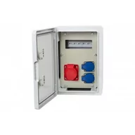 Rozdzielnie elektryczne - Szafa bud 250x350x150, 32A 5p, 2x230V, /8 modułów/ - miniaturka - grafika 1