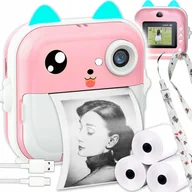 Aparaty natychmiastowe - Aparat Natychmiastowy Mini Drukarka Do Zdjęć Telefonu Przenośna + 3 Rolki - miniaturka - grafika 1