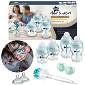 Butelki dla niemowląt - Tommee Tippee Zestaw startowy dla noworodka, butelki antykolkowe Butelki Smoczki Szczotka 0m+ - miniaturka - grafika 1