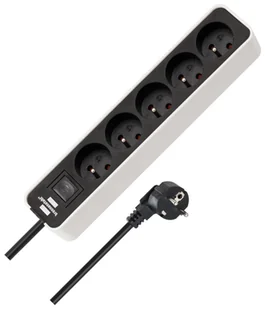 Brennenstuhl ecolor 5gn, 5m czarno-biała 002181980000 - Listwy zasilające - miniaturka - grafika 1