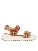 Sandały damskie - Geox Sandały D Flextride S D65BSC 05415 C5A6B Brązowy - miniaturka - grafika 1