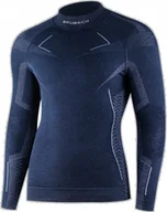 Bluzy sportowe męskie - Brubeck LS1666M Bluza męska EXTREME MERINO granatowy M - miniaturka - grafika 1
