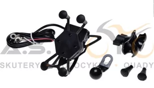 Uchwyt Na Telefon Z Mocowaniem Na Lusterko Usb 5V 2A - Interkomy - miniaturka - grafika 1