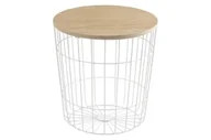 Ławy i stoliki kawowe - Actona Stolik LOTUS M white/wood 105767 - miniaturka - grafika 1