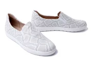 Półbuty damskie - CAPRICE 24662-42 179 M2466242 white reptile, półbuty letnie damskie - Caprice - miniaturka - grafika 1