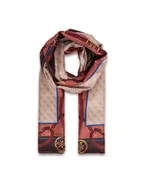 Apaszki i szaliki damskie - Guess Szal AW5445 POL01 Beżowy - miniaturka - grafika 1