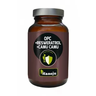 HANOJU Deutschland GmbH OPC + Resveratrol + Organiczny Camu Camu 500mg (60 kapsułek) Hanoju - Przeziębienie i grypa - miniaturka - grafika 1