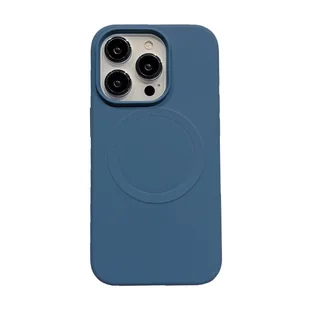 Etui König Design kompatybilne z Apple iPhone 15 Pro Max plastikowe, miękkie etui na telefon - Etui na telefon ciemnoniebieskie - Etui i futerały do telefonów - miniaturka - grafika 1