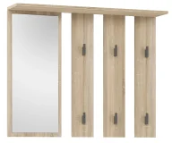 Wieszaki i stojaki - Skandynawski wieszak z lustrem i półką M8-H66 - miniaturka - grafika 1