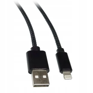 Kabel Przewód iPhone - USB 2m kolor czarny - Kable USB - miniaturka - grafika 1