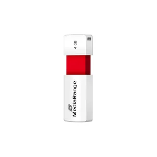 MediaRange MR970 4 GB USB Typu-A 2.0 Czerwony, Biały MR970 - Pendrive - miniaturka - grafika 1